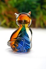 Стеклянная фигурка Кошка. ФБ Кот