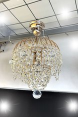 Хрустальная люстра "Малинка" С  1л. золото Р
