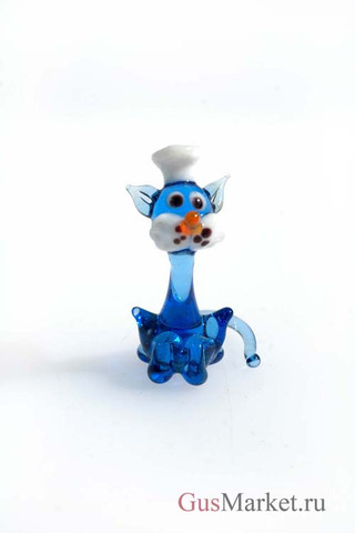 Фигурка из стекла Кот-повар