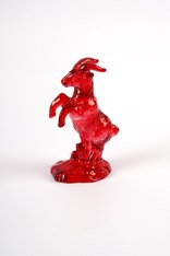 Фигурка из стекла Коза. HZ07 Красный
