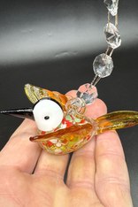 Стеклянная птичка, подвесная.