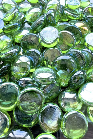 Марблс плоский, зеленый. 100шт. 500 гр