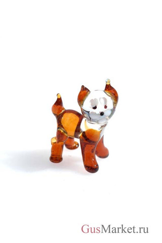 Фигурка из стекла Котенок (на 4х)