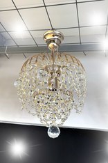 Хрустальная люстра "Малинка" С  1л. золото Р