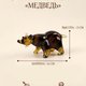 Фигурка из стекла Медведь