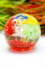 Стеклянная фигурка "Морской шар" с рыбкой АРТ 27-7