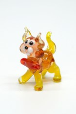 Фигурка из стекла Котенок с бантом