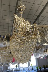 Хрустальная люстра "Корвет" 1л. зол. Р
